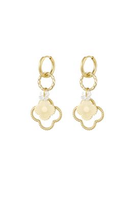 Clover Dream Earrings - Lange Oorbellen - Stainless steel Oorbellen- Oorbellen Voor Vrouwen - Lange Ring Oorbellen