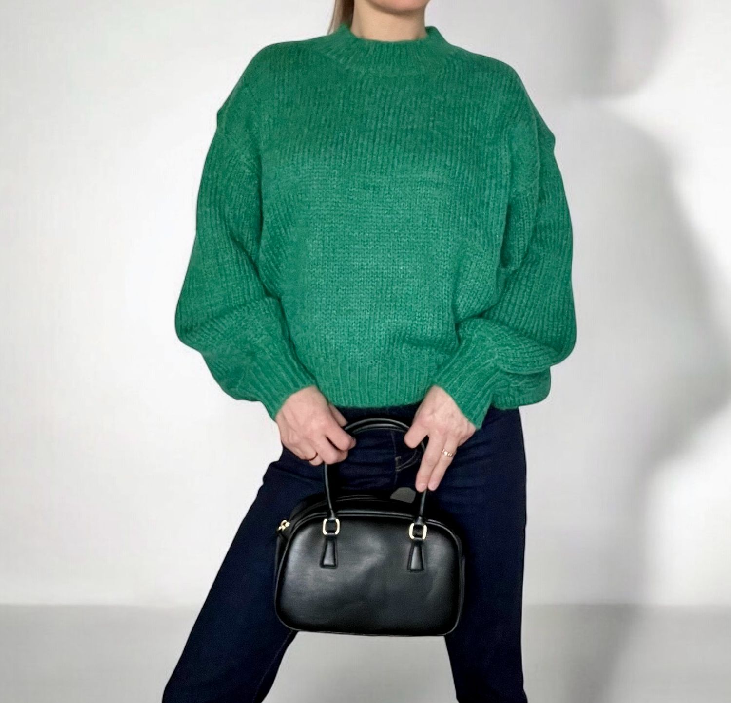 Comfy Trui - Groene Trui - Knitted sweater - Gebreide Trui - trui voor vrouwen - Trui die niet prikt - wollen trui