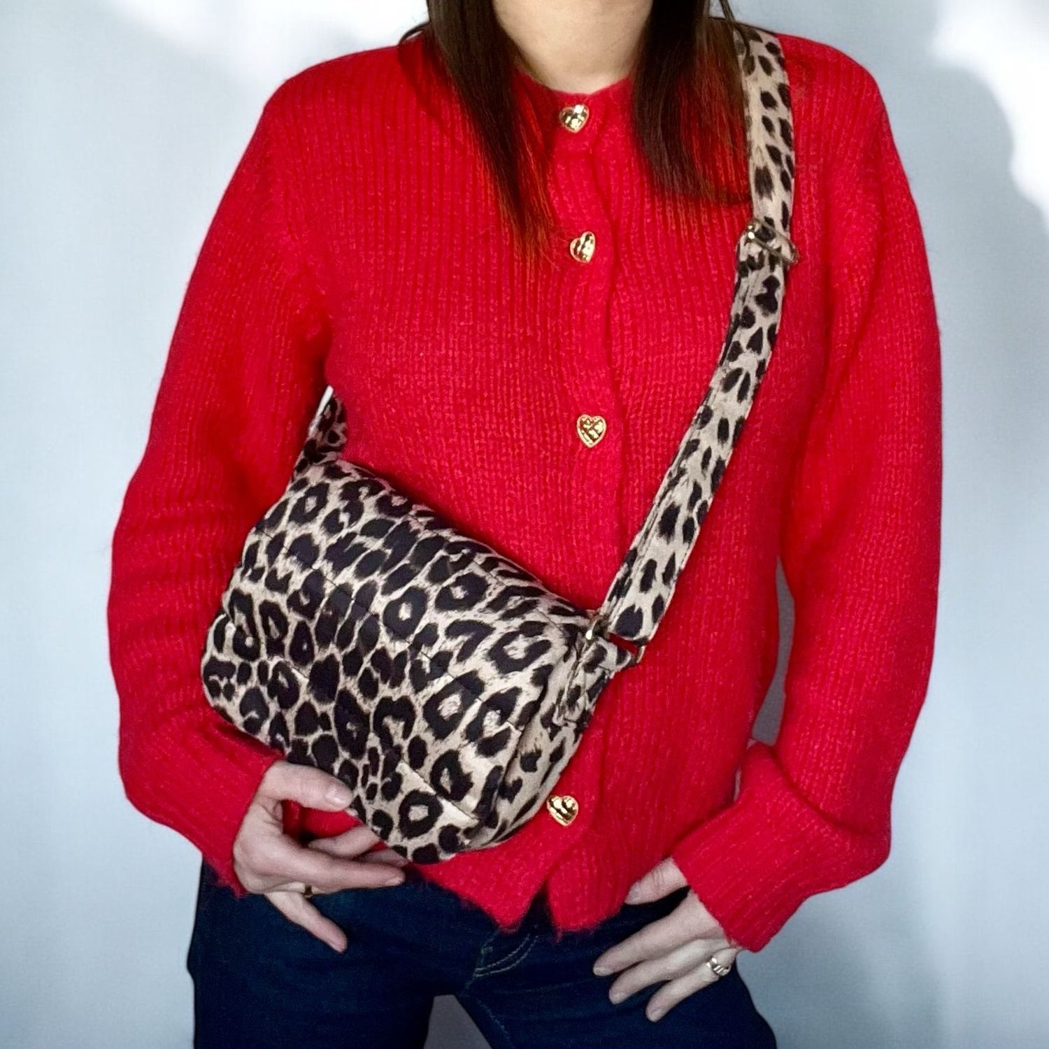 Urban Grace Bag - Dons Tasje- Puffed Bag- Leopard Print - Schouder Tas - Cross Body Tas