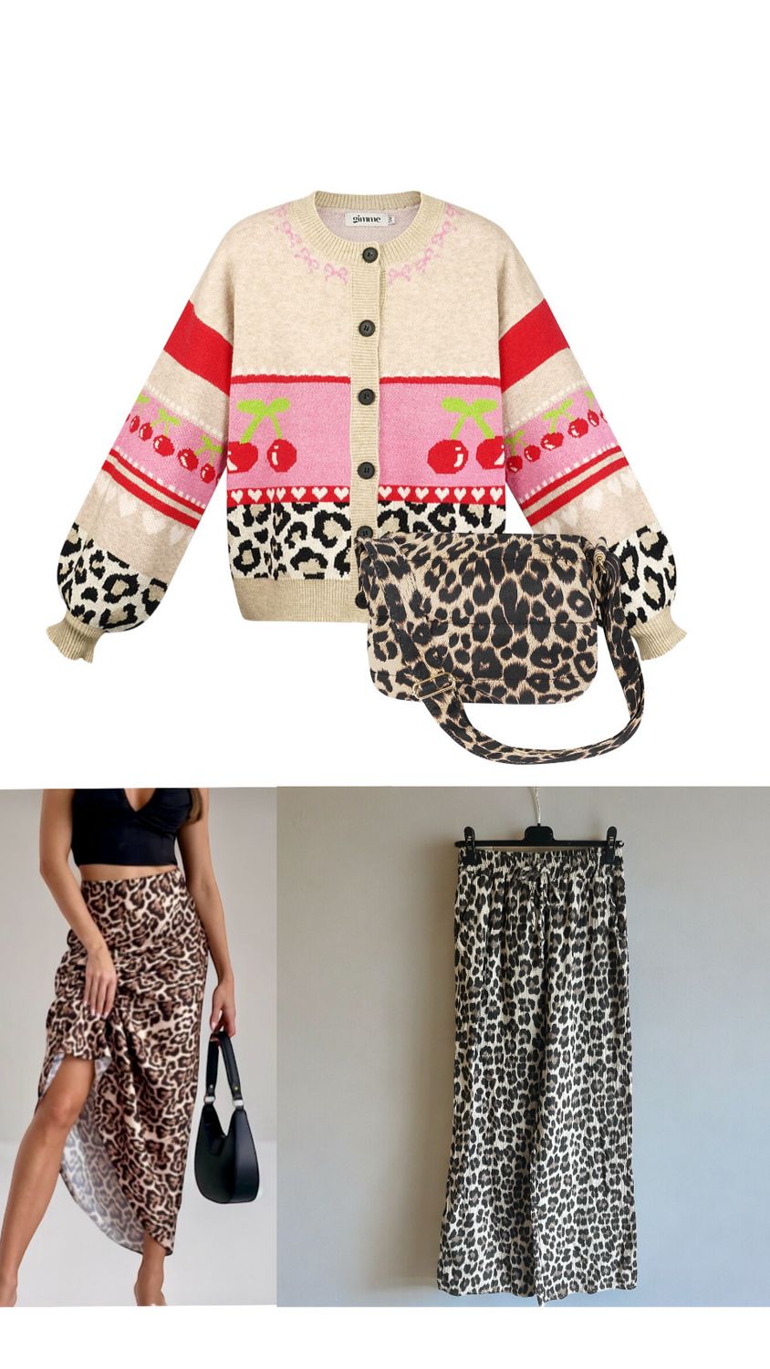 Urban Grace Bag - Dons Tasje- Puffed Bag- Leopard Print - Schouder Tas - Cross Body Tas