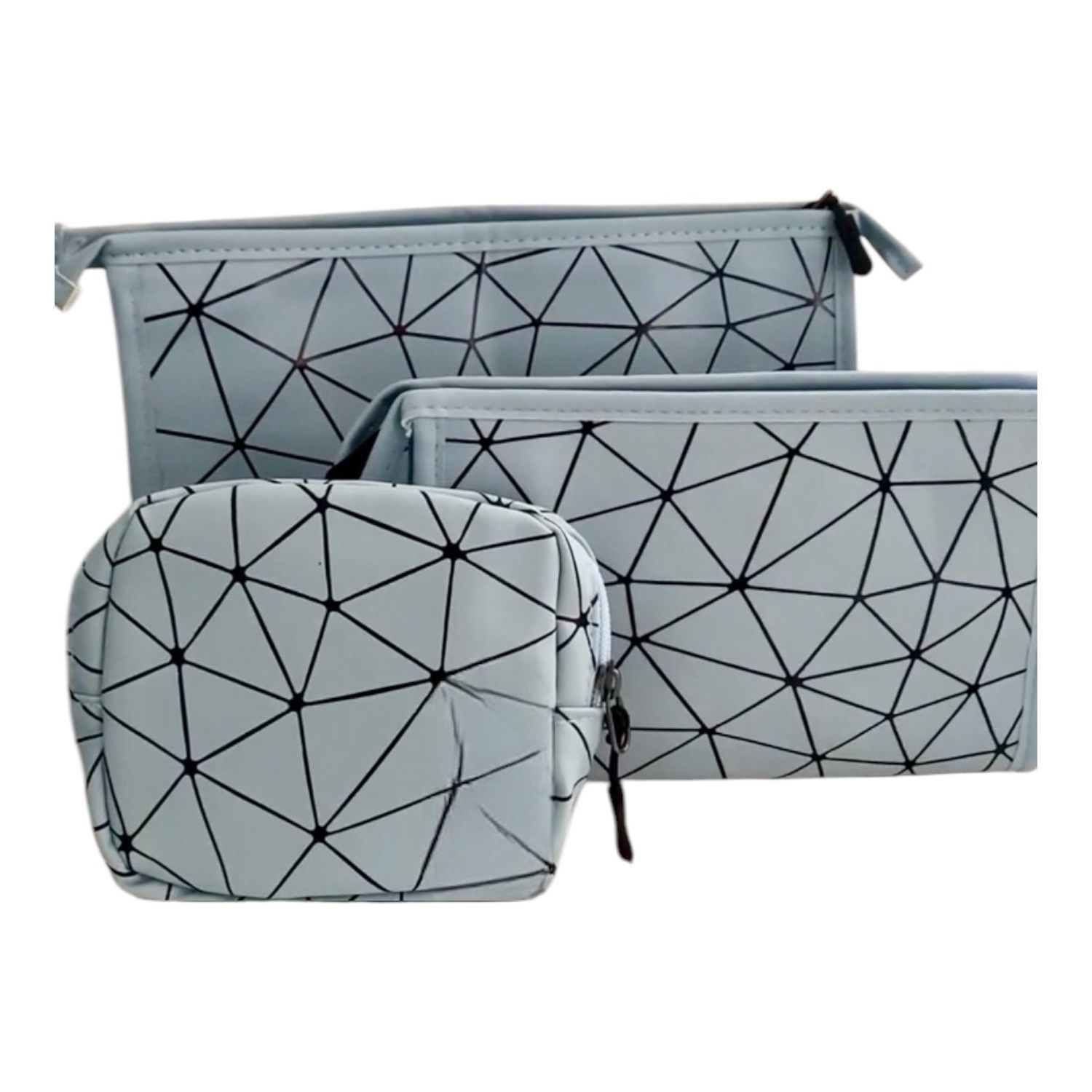 Set Van 3 Toilettassen - Opbergtasje - Make Up Tas - Grote Make Up Tas - Reis Accessoire