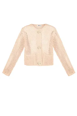 Gehaakte Vest zwart - Vest Met Knopen - Vest Met Lange Mouwen - Gehaakte Top met lange mouwen - Gilet Voor Vrouwen