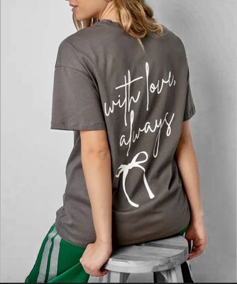 T- Shirt Met Print - Love Always - T Shirt Met Korte Mouwen - Losse T Shirt - T Shirt Voor Vrouwen