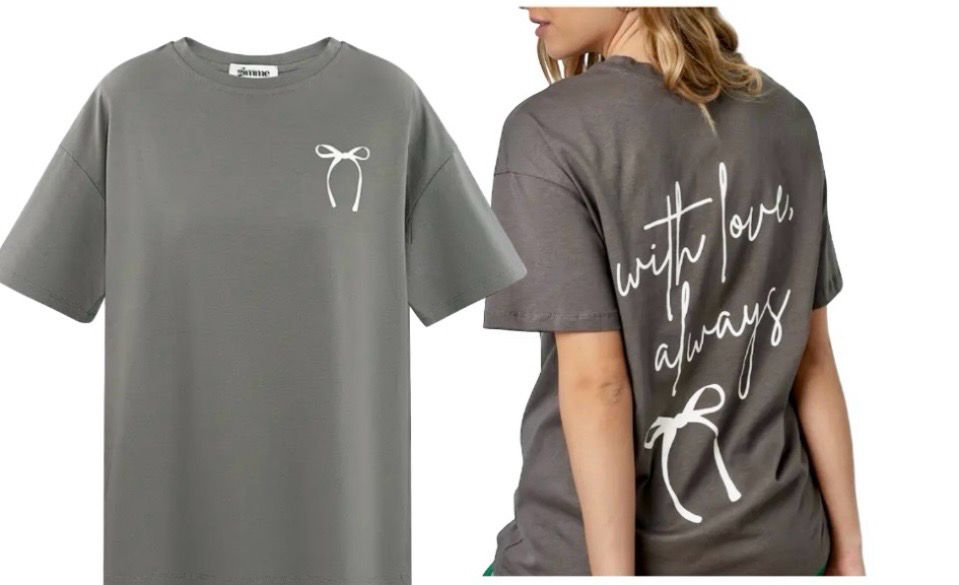 T- Shirt Met Print - Love Always - T Shirt Met Korte Mouwen - Losse T Shirt - T Shirt Voor Vrouwen