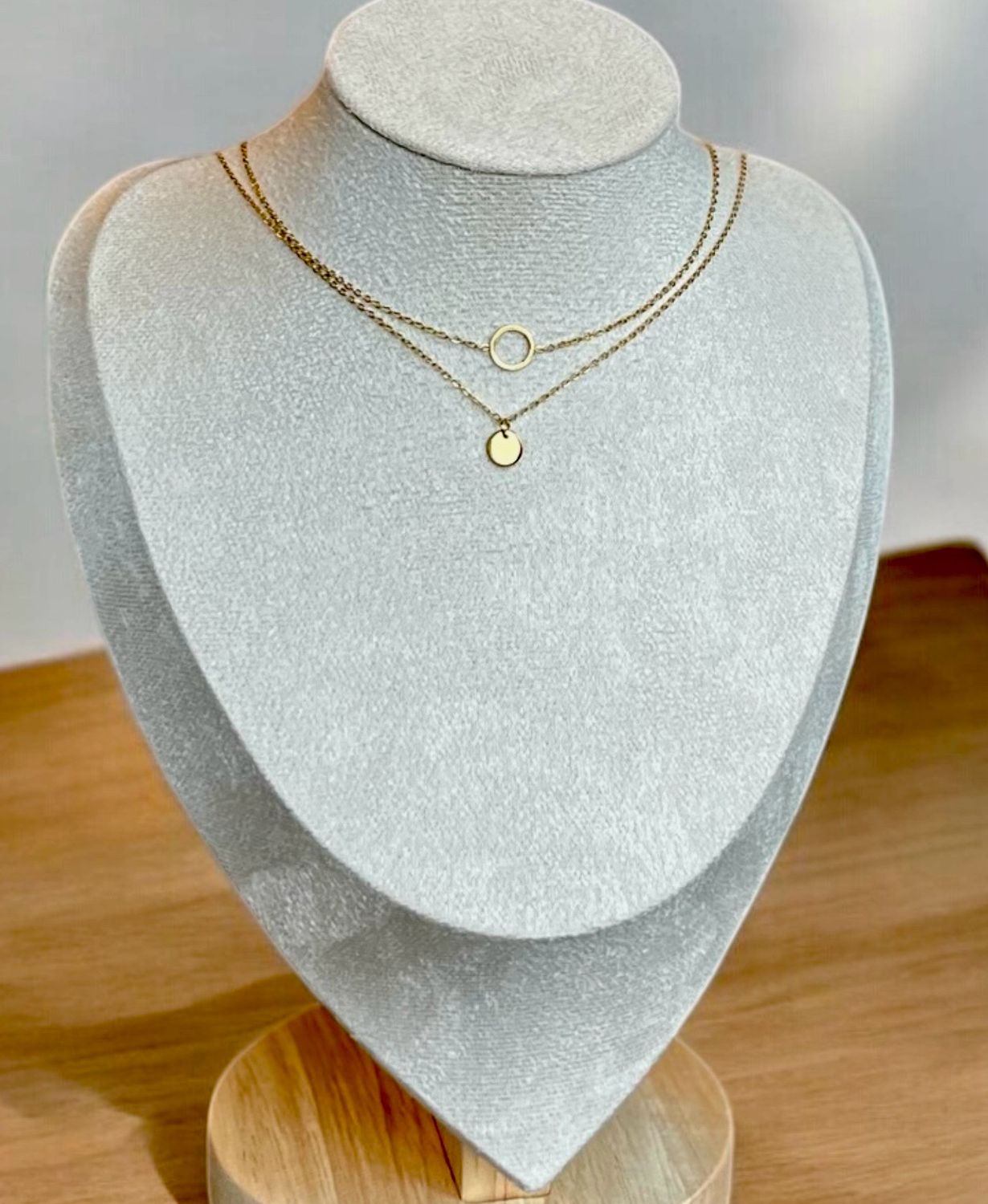 Set Van 2 - Stainless Steel Ketting - Ketting Met Kleine Hanger - 100 % Waterproof - Nikkelvrij
