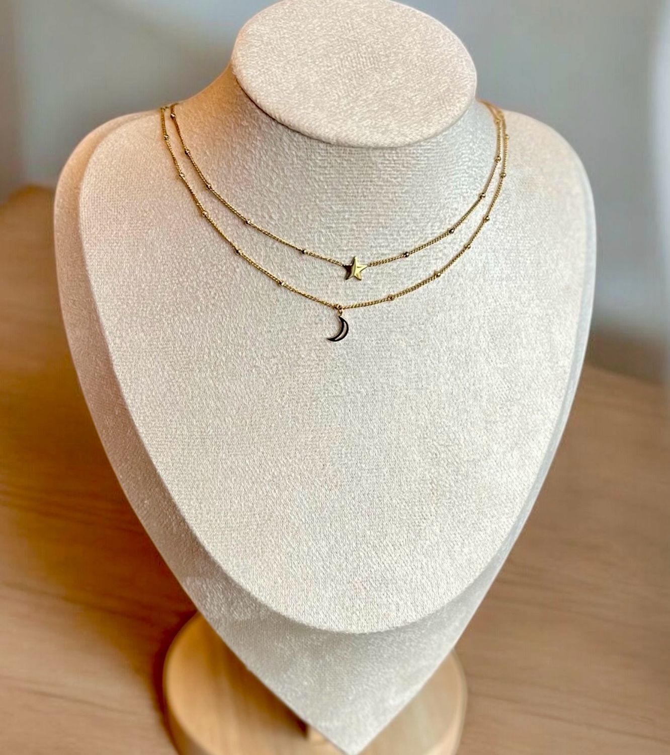 Set Van 2 - Stainless Steel Ketting - Ketting Met Kleine Hanger - 100 % Waterproof - Nikkelvrij
