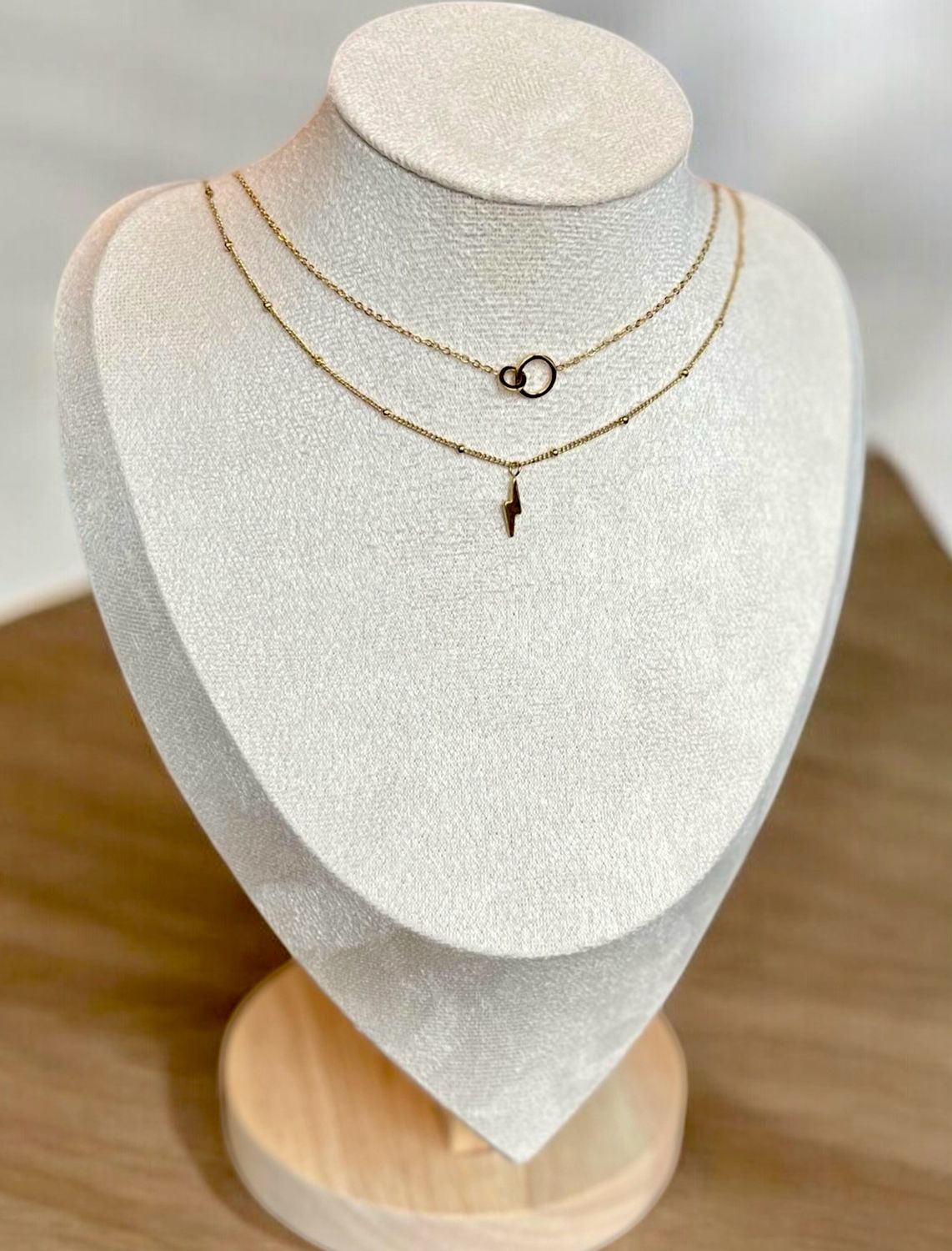 Set Van 2 - Stainless Steel Ketting - Ketting Met Kleine Hanger - 100 % Waterproof - Nikkelvrij