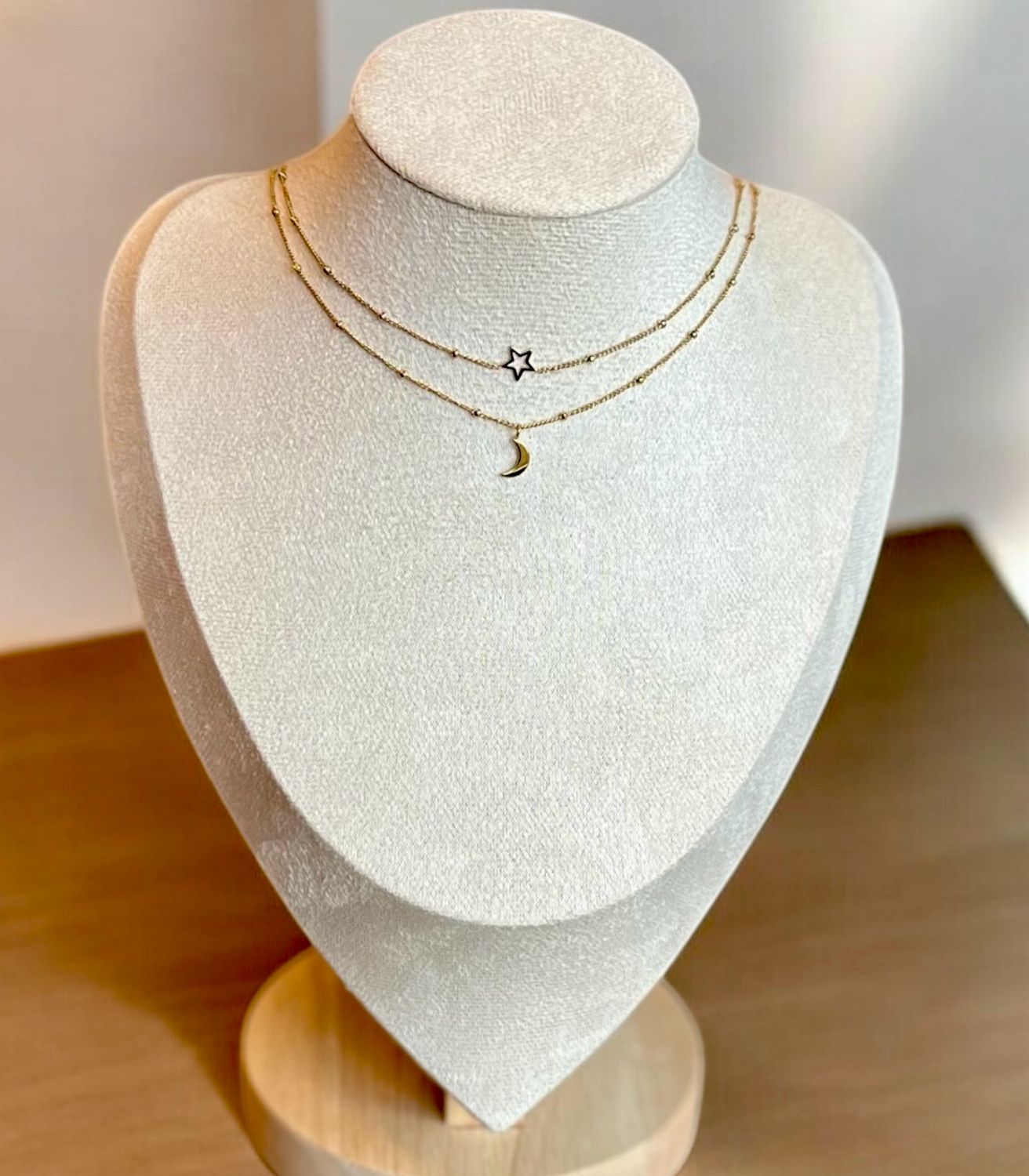 Set Van 2 - Stainless Steel Ketting - Ketting Met Kleine Hanger - 100 % Waterproof - Nikkelvrij