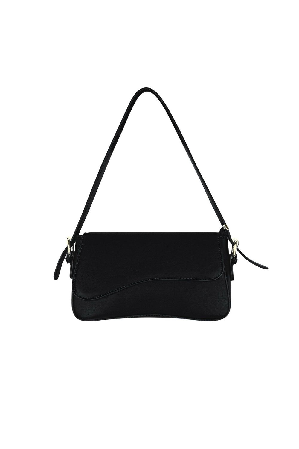 Kleine Schoudertas - Zwarte Handtas - Casual Tasje