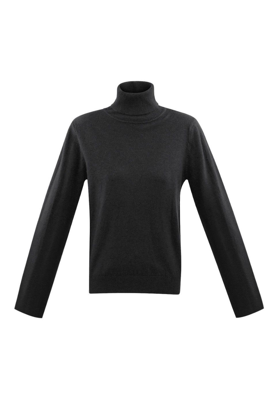 Coltrui Zwart - Coltrui Gebroken Wit- Turtle Neck Sweater - Trui met col - coltrui dames, Kleur en maat: Zwart S/M