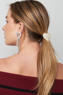 Shimmer Off Love Haar Elastiek - Haar Juweel - Roos