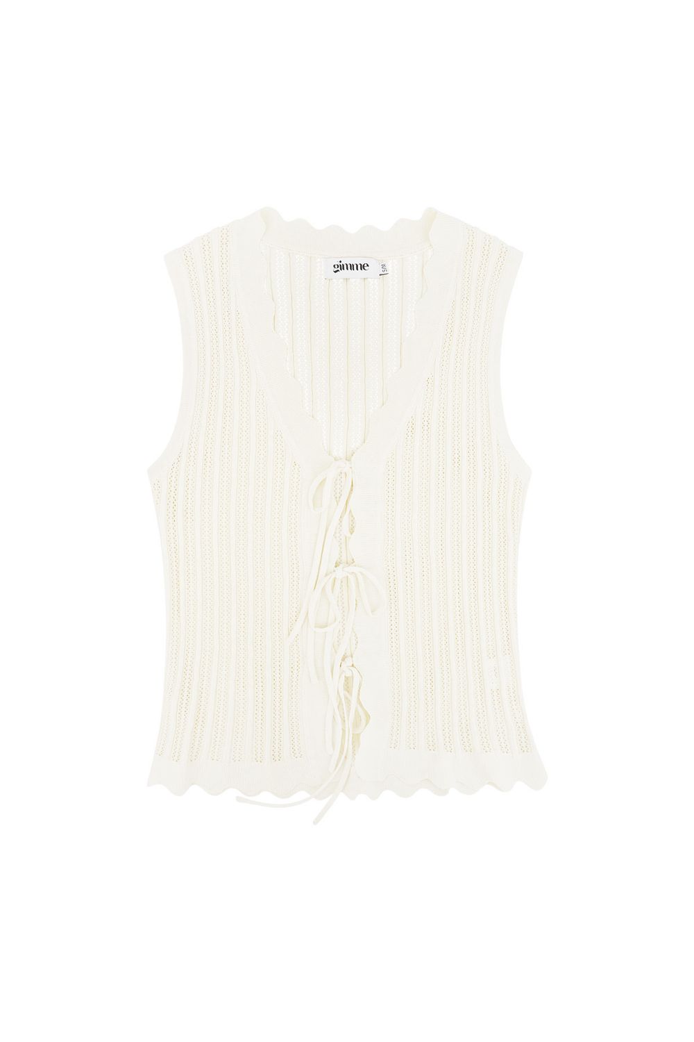 Crochet Top Met Strikjes - Gehaakte Top - Top Zonder Mouwen - Gillet - Gillet Voor Vrouwen