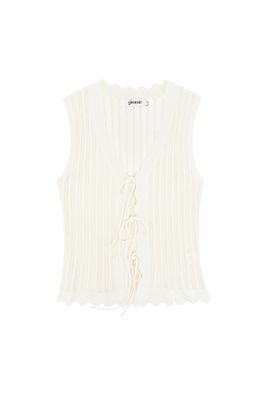 Crochet Top Met Strikjes - Gehaakte Top - Top Zonder Mouwen - Gillet - Gillet Voor Vrouwen