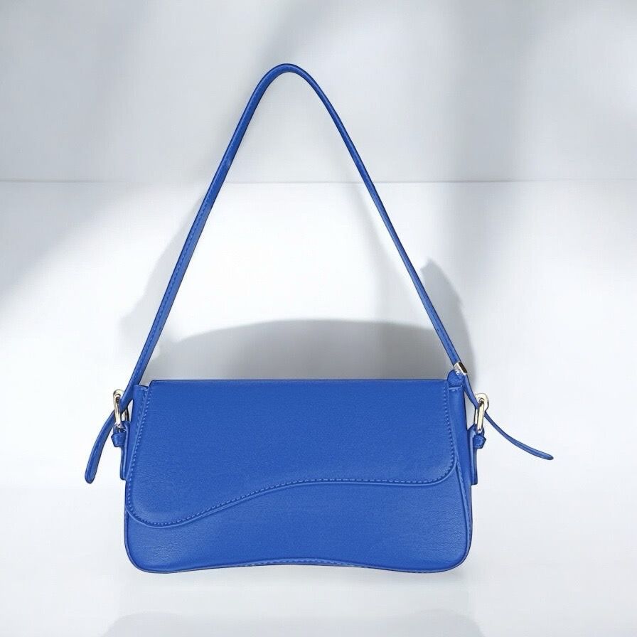 Schoudertas - Tas Met Korte Strap - Blauw Handtasje
