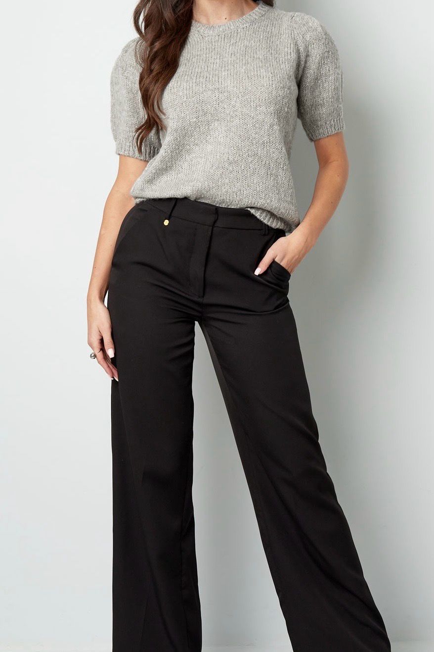 T Shirt Met Pof Mouwen - Knitted Trui Met Korte Mouwen