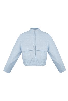Bomber Jas- Licht Blauw - Blauwe Vest- Korte Jas