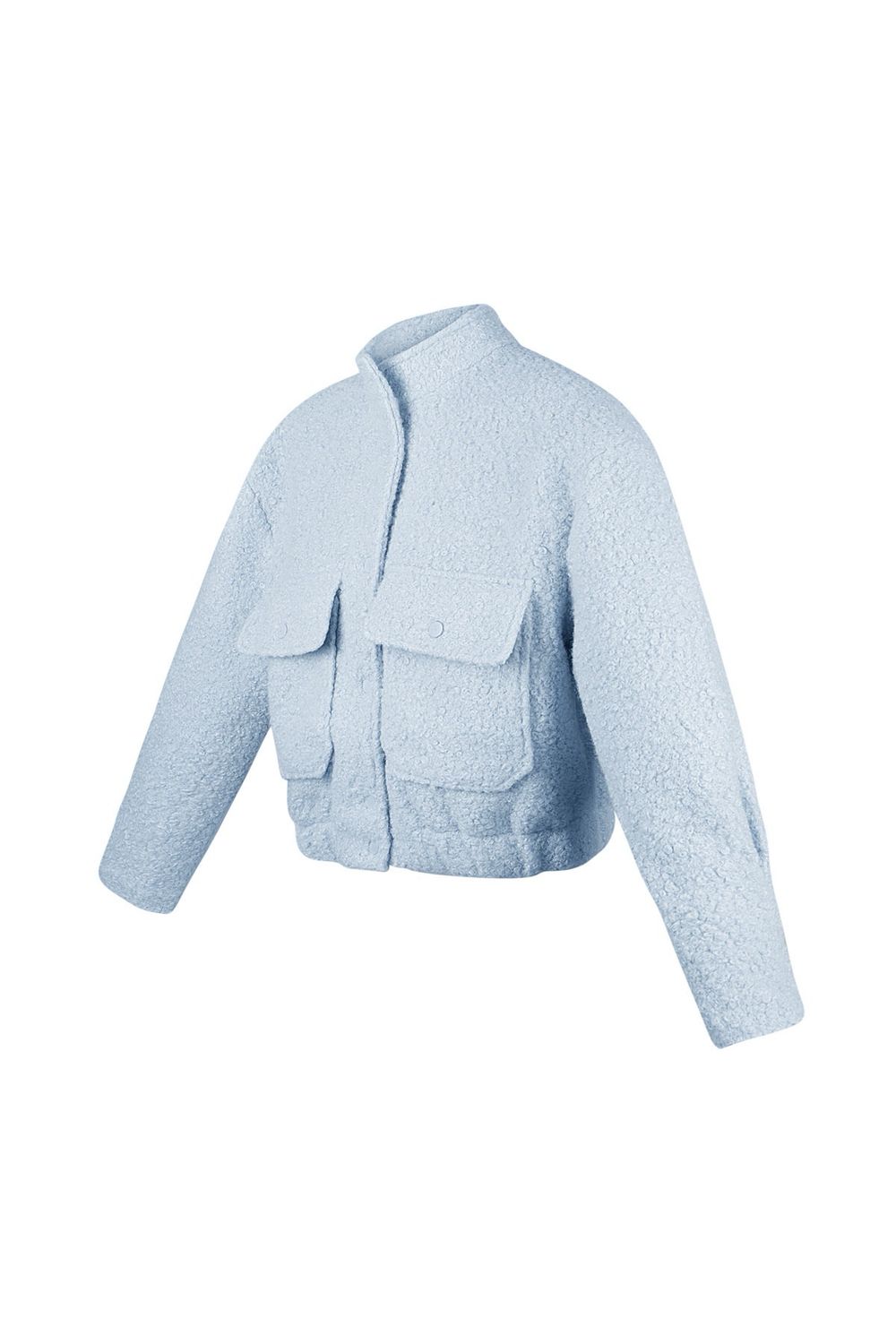 Bomber Jas- Licht Blauw - Blauwe Vest- Korte Jas