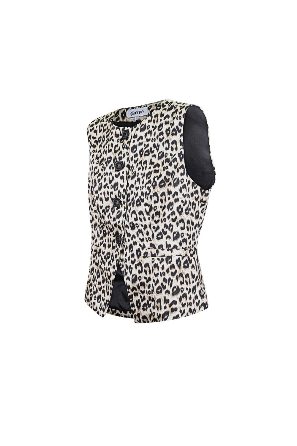 Leopard Print Top - Top Zonder Mouwen - Gillet - Gillet Met Print - Gillet Voor Vrouwen