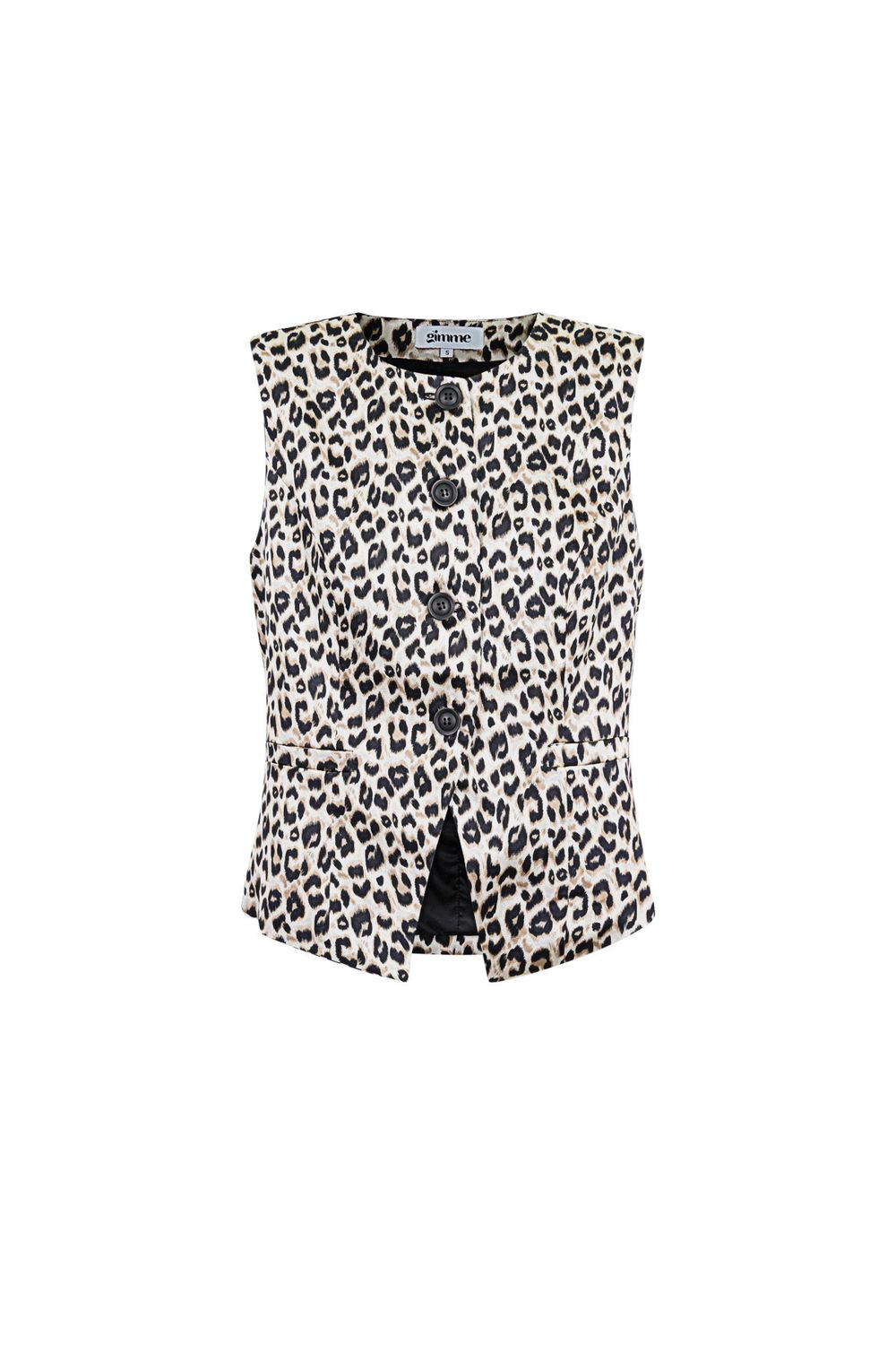 Leopard Print Top - Top Zonder Mouwen - Gillet - Gillet Met Print - Gillet Voor Vrouwen