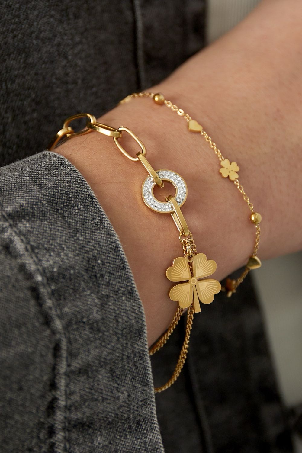 Lucky Charm Armband - Stainless Steel Armband - Armband Voor Dames