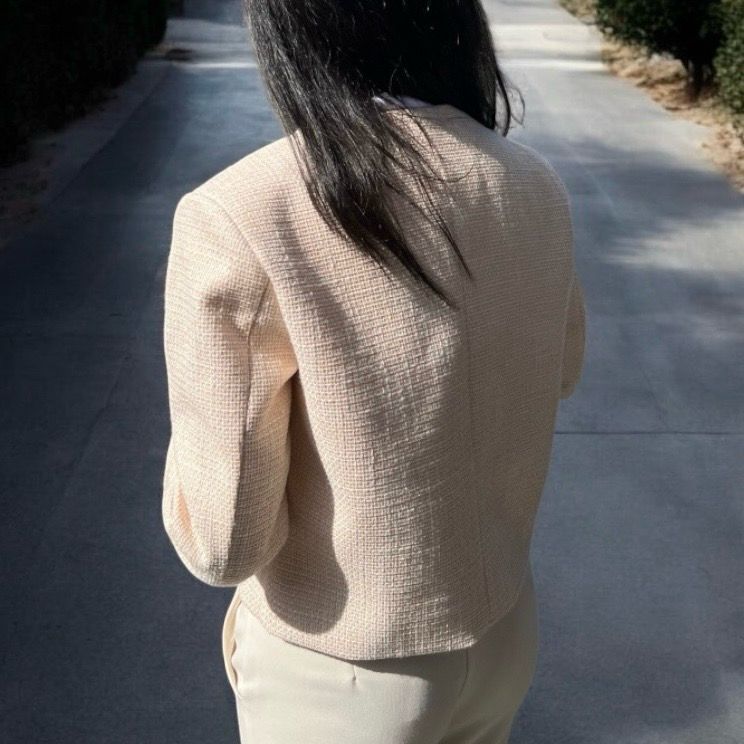 Classic tweed jacket- Gekleed jasje - kort vestje voor vrouwen- korte jas