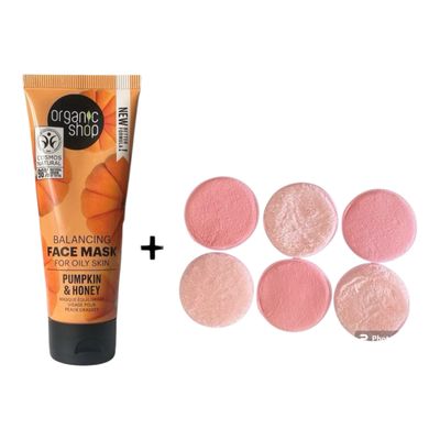 Organic Shop Balancing Gezicht Masker Pompoen - Acne En Puistjes