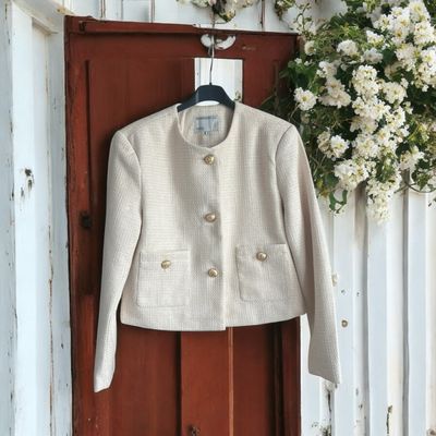 Classic tweed jacket- Gekleed jasje - kort vestje voor vrouwen- korte jas
