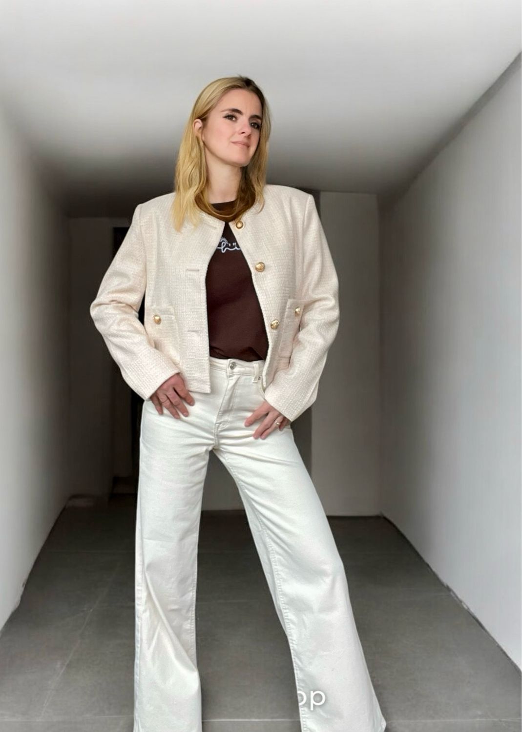 Classic tweed jacket- Gekleed jasje - kort vestje voor vrouwen- korte jas