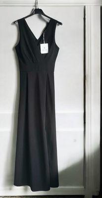 Lange Mouwloos Jurk met gesloten rug- Maxi Jurk- Party Dress