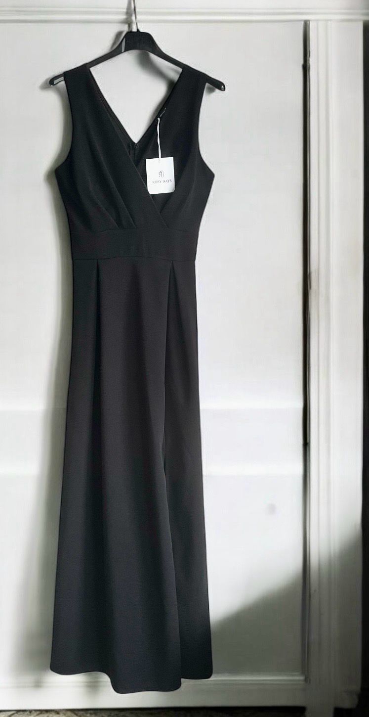 Geklede Jurk Dames- Mouwloos kleedje met gesloten rug- Avondjurk - Lange jurk voor vrouwen- Chic dress with back closure - Geklede Jurk Voor Feest - Leuke Jurk Voor Communie