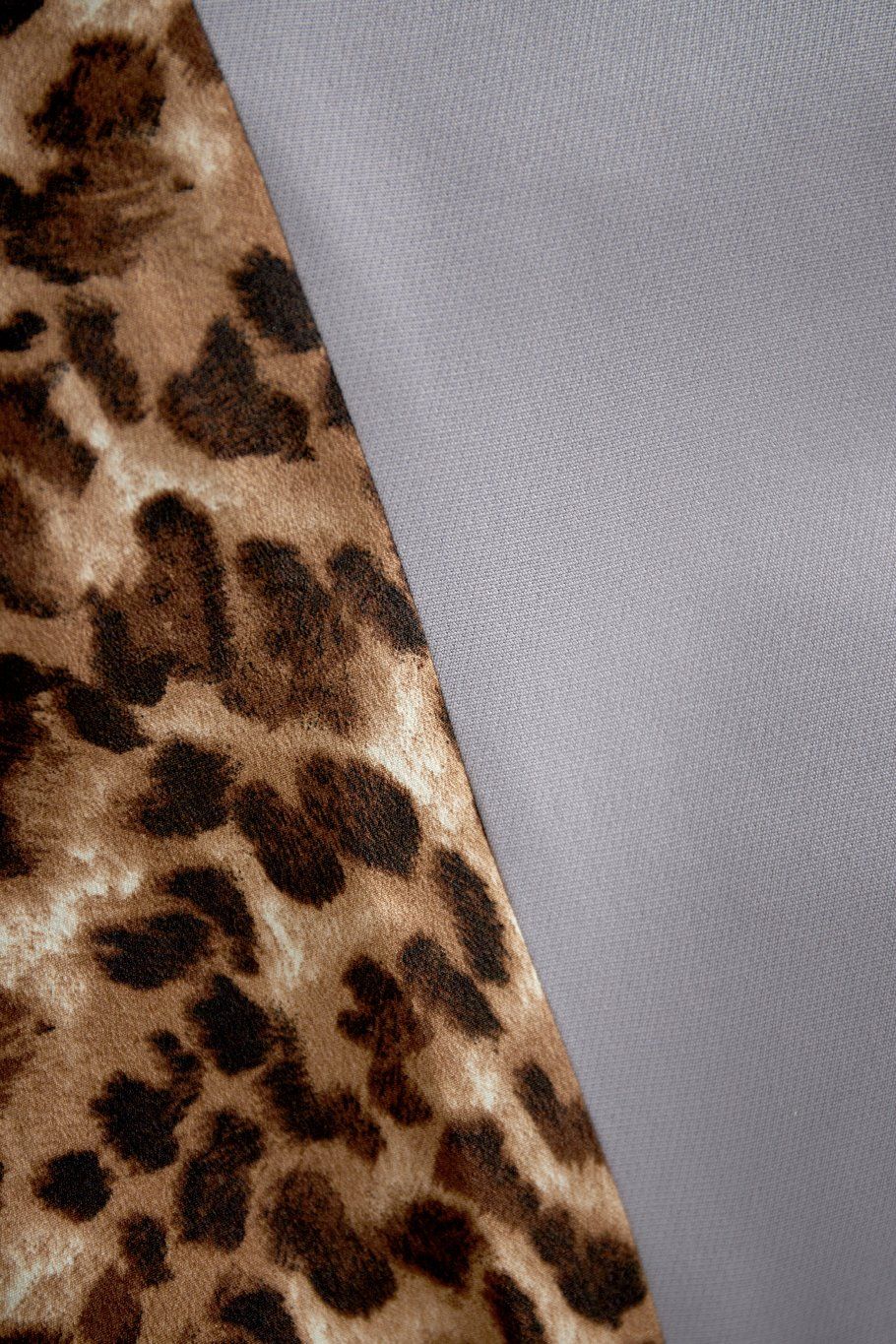 Blazer met leopard print - Grijze Blazer - Blazer voor vrouwen