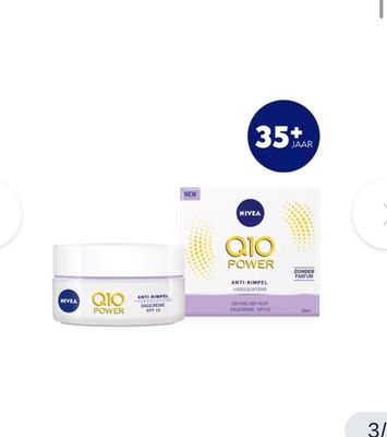 Nivea Q10 Power Sensitive Cream - Dagcrème Voor Gevoelige Huid- Day Cream Met Spf15- 50 ML - Anti Aging Cream Voor 35+