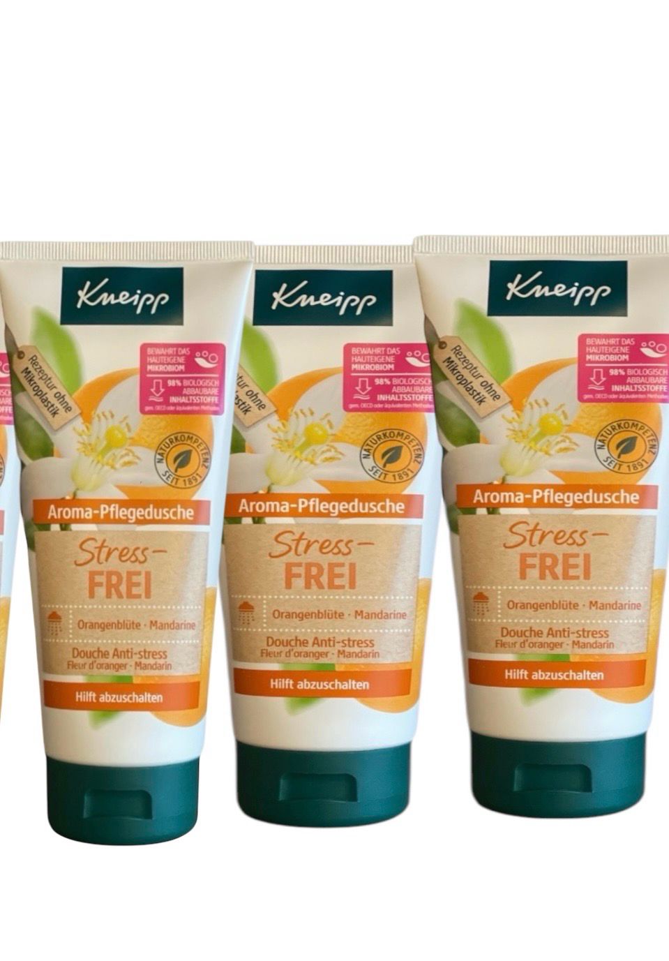 3 X Kneipp Douchegel - Natuurlijke Douchegel - Hydraterende Body Wash - Anti Stress - verfrissende douche gel - Gezonde huid - Douchegel met mandarijn