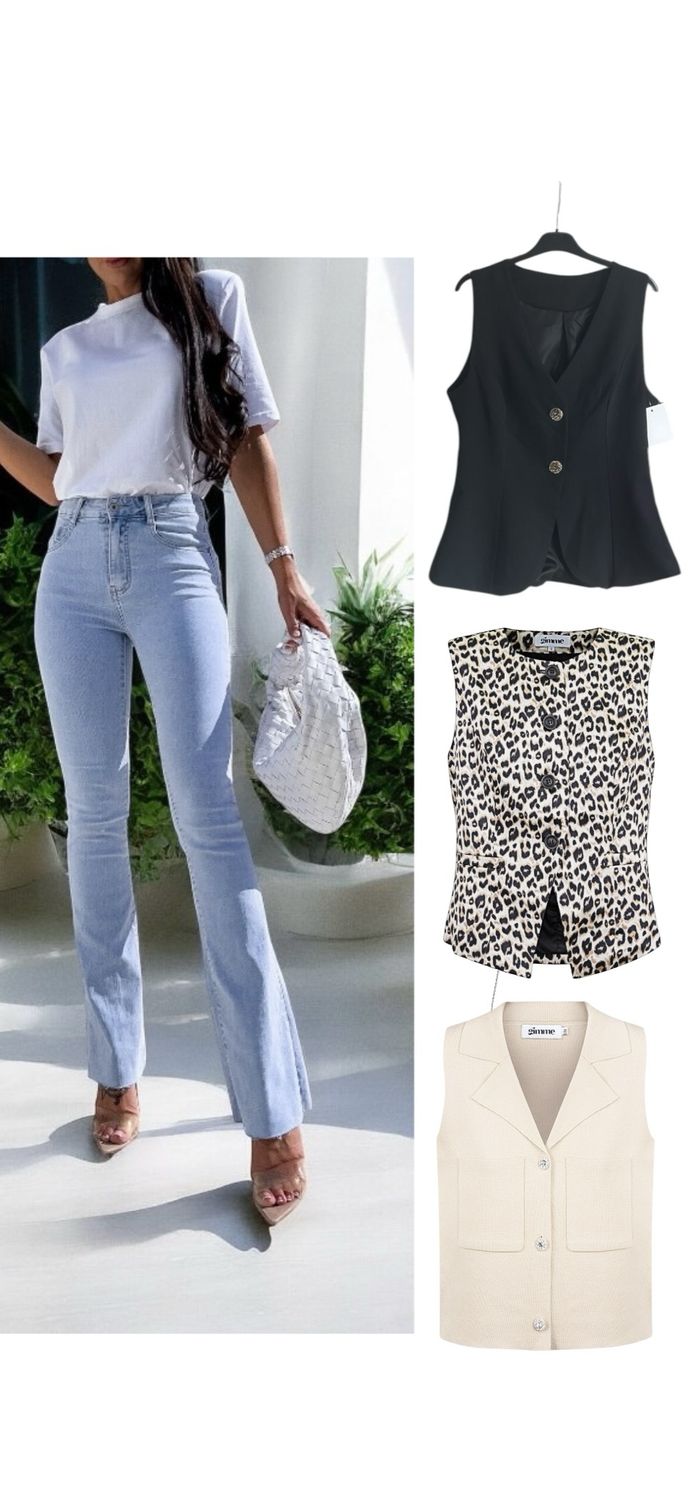 Leopard Print Top - Top Zonder Mouwen - Gillet - Gillet Met Print - Gillet Voor Vrouwen