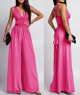 Elegant V-Neck broek pak - Jumpsuit - Broekpak voor vrouwen
