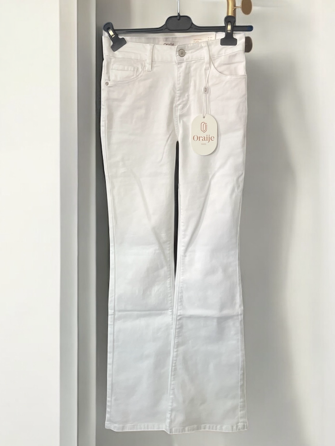 Flared jeans wit - Witte Broek - Witte Jeans Voor Dames