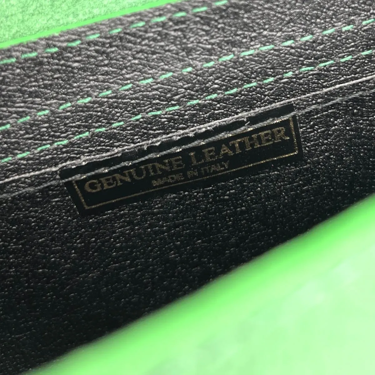 Lederen handtas met ketting strap- Klein Tasje