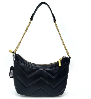 Lederen handtas met ketting strap