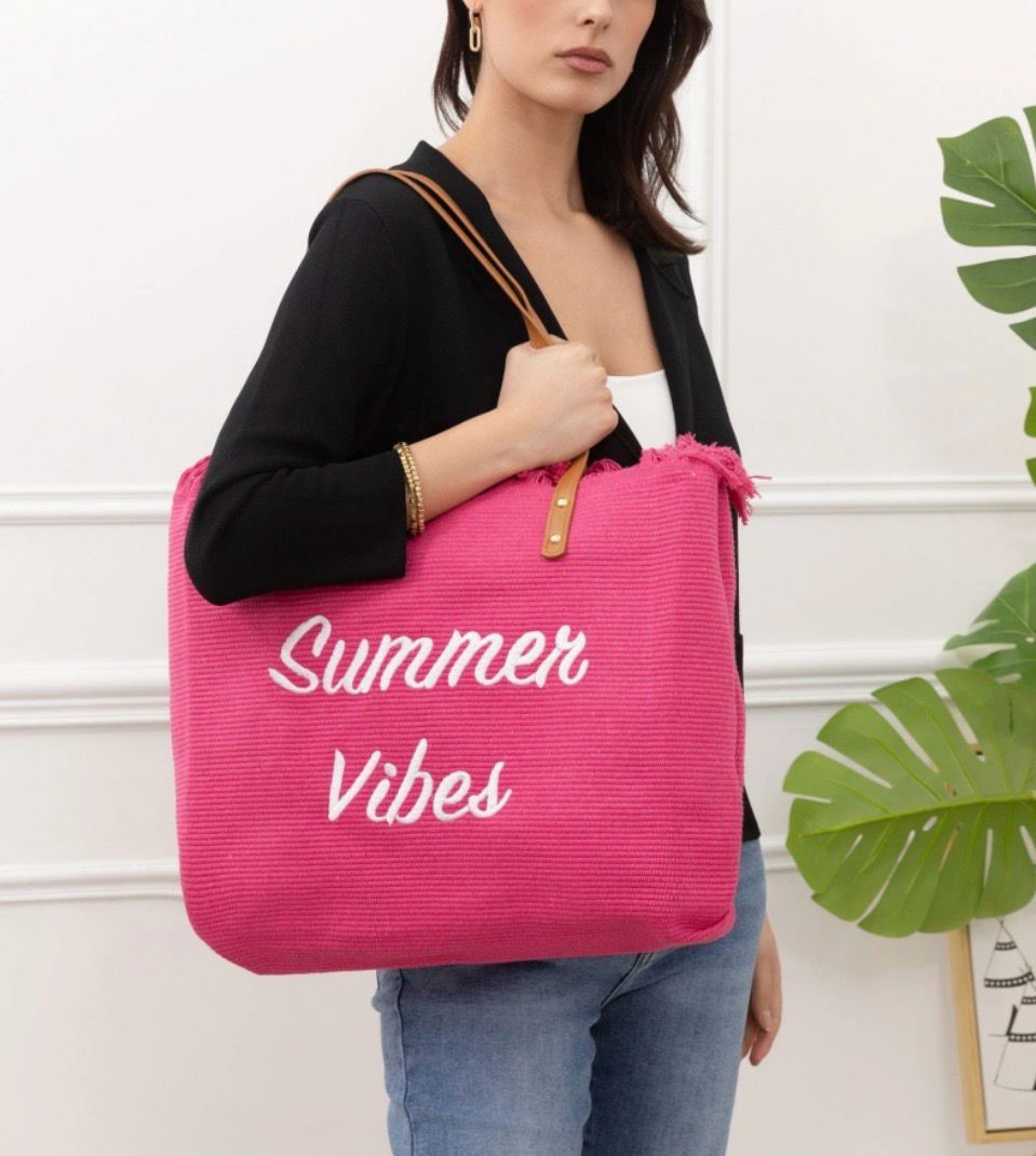 Chopper Tas- Summer Vibe Tas Met Rits - Grote Tas - Strandtas