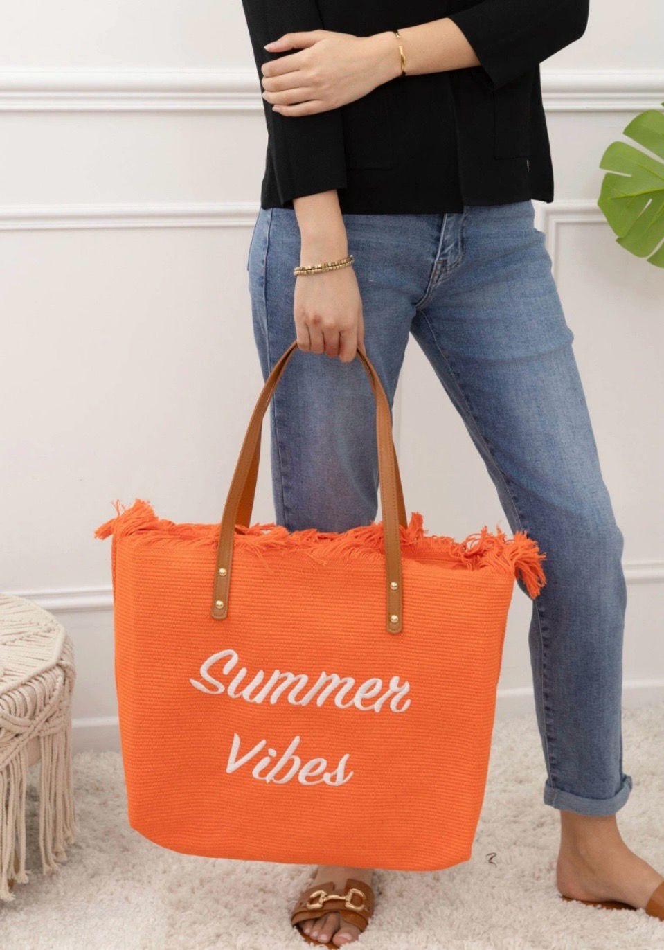 Chopper Tas- Summer Vibe Tas Met Rits - Grote Tas - Strandtas