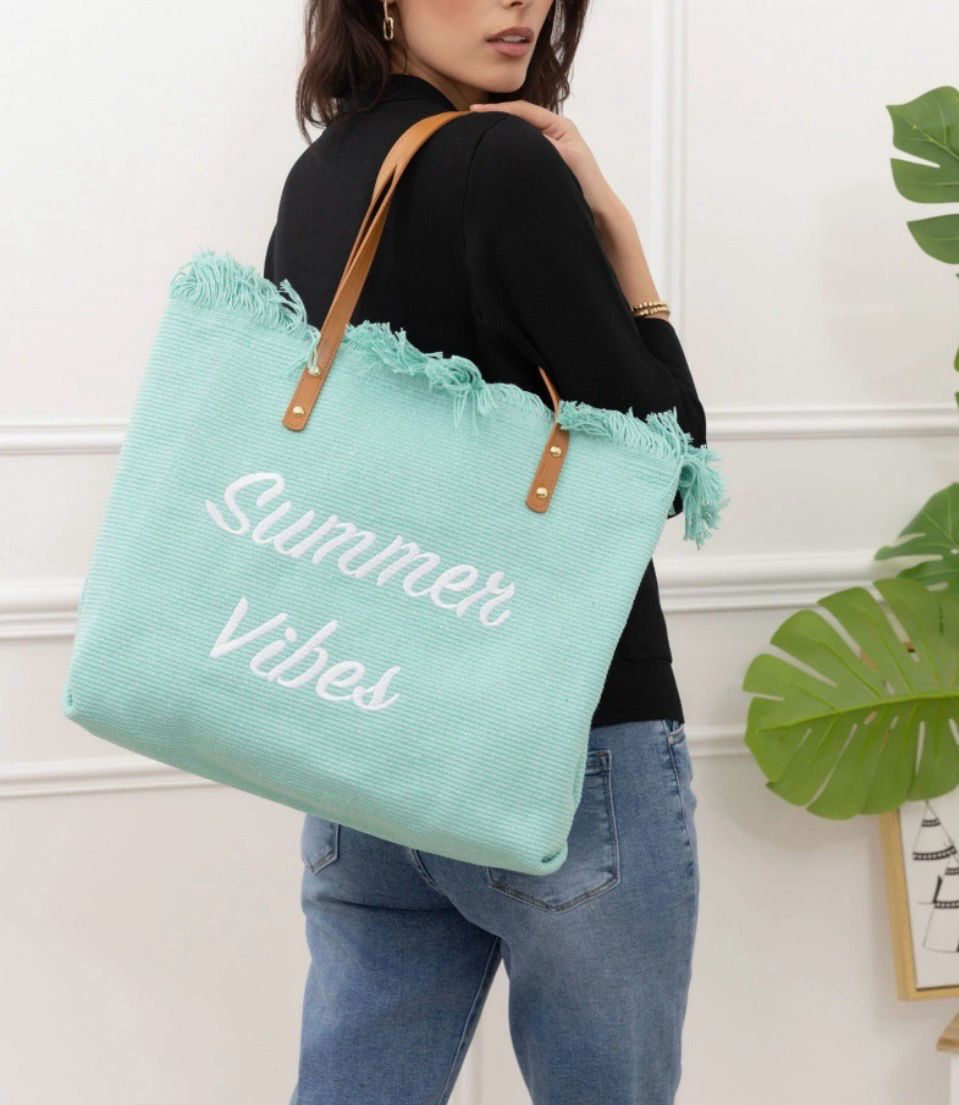 Chopper Tas- Summer Vibe Tas Met Rits - Grote Tas - Strandtas