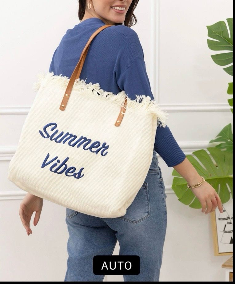 Chopper Tas- Summer Vibe Tas Met Rits - Grote Tas - Strandtas