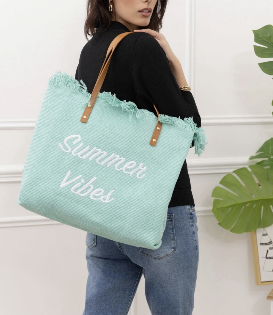 Chopper Tas- Summer Vibe Tas Met Rits - Grote Tas - Strandtas