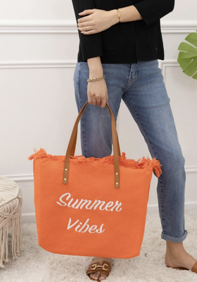 Chopper Tas- Summer Vibe Tas Met Rits - Grote Tas - Strandtas