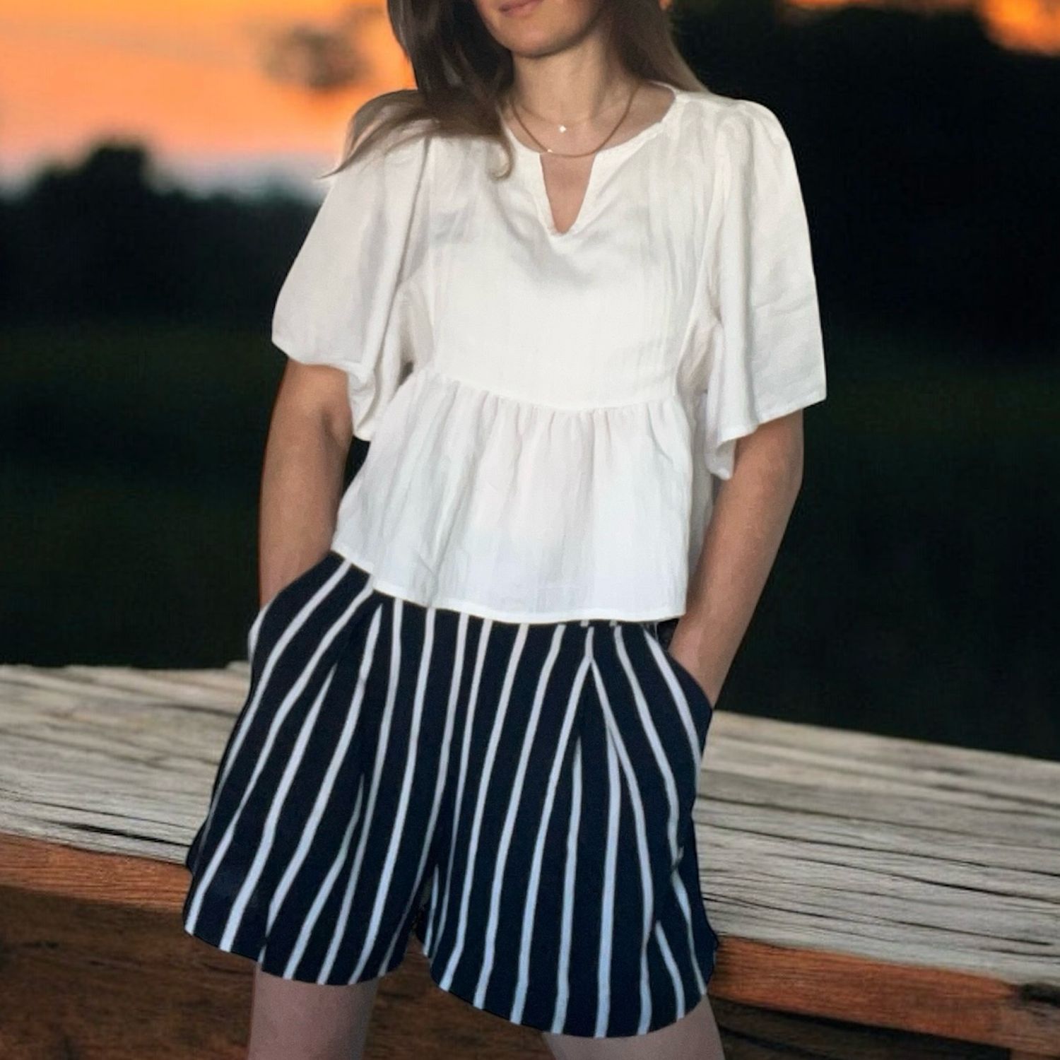 Losse Top - Luchtige Top- Anna Top Wit - Top Voor Dames - Witte Top - Losse Top - korte top - Zomer Top - Witte Blouse - Blouse
