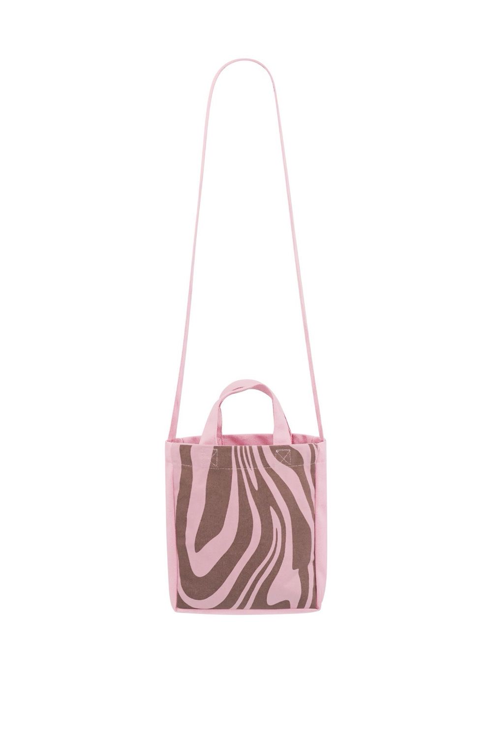 Canvas Schoudertas - Zebra Patroon - Katoen Tasje - Klein Tasje