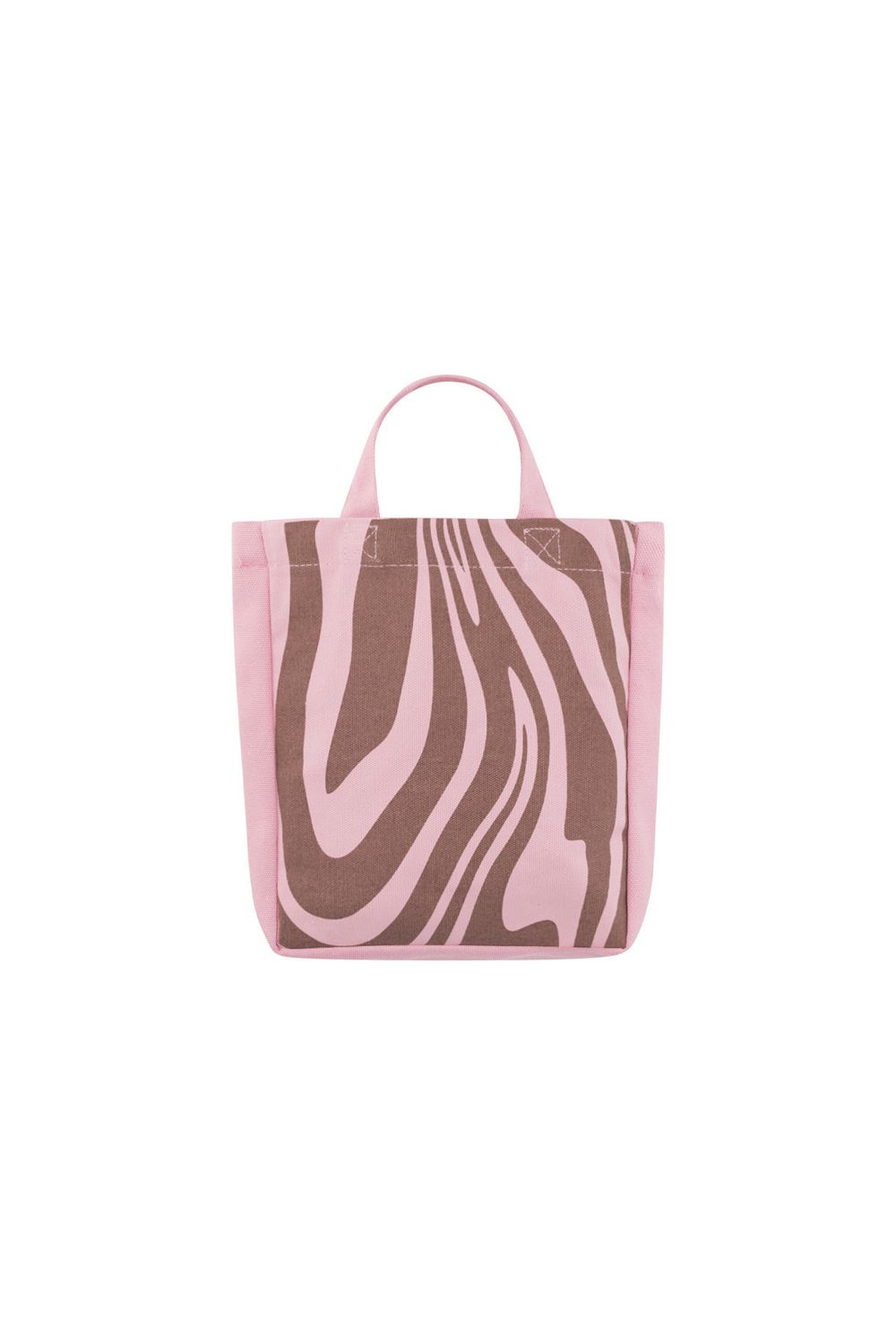 Canvas Schoudertas - Zebra Patroon - Katoen Tasje - Klein Tasje