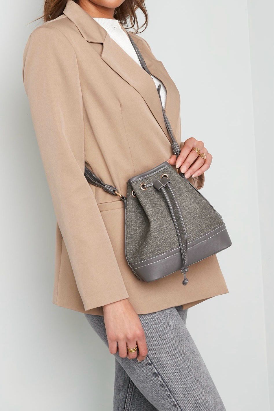 Denim Bucket Bag- Jeans Tas - Kleine Handtas
