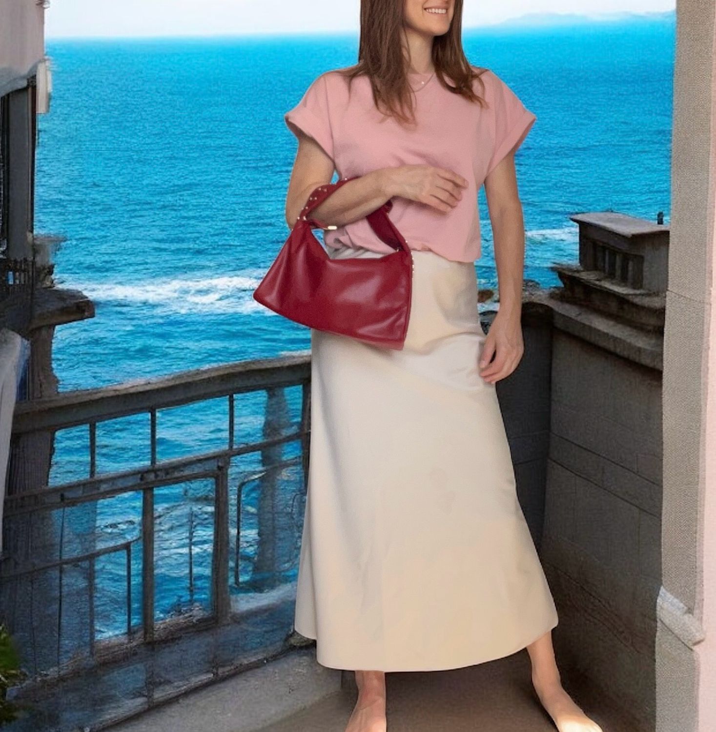 Lange Aanpassende Rok - Rok Voor Vrouwen - Satijn Look