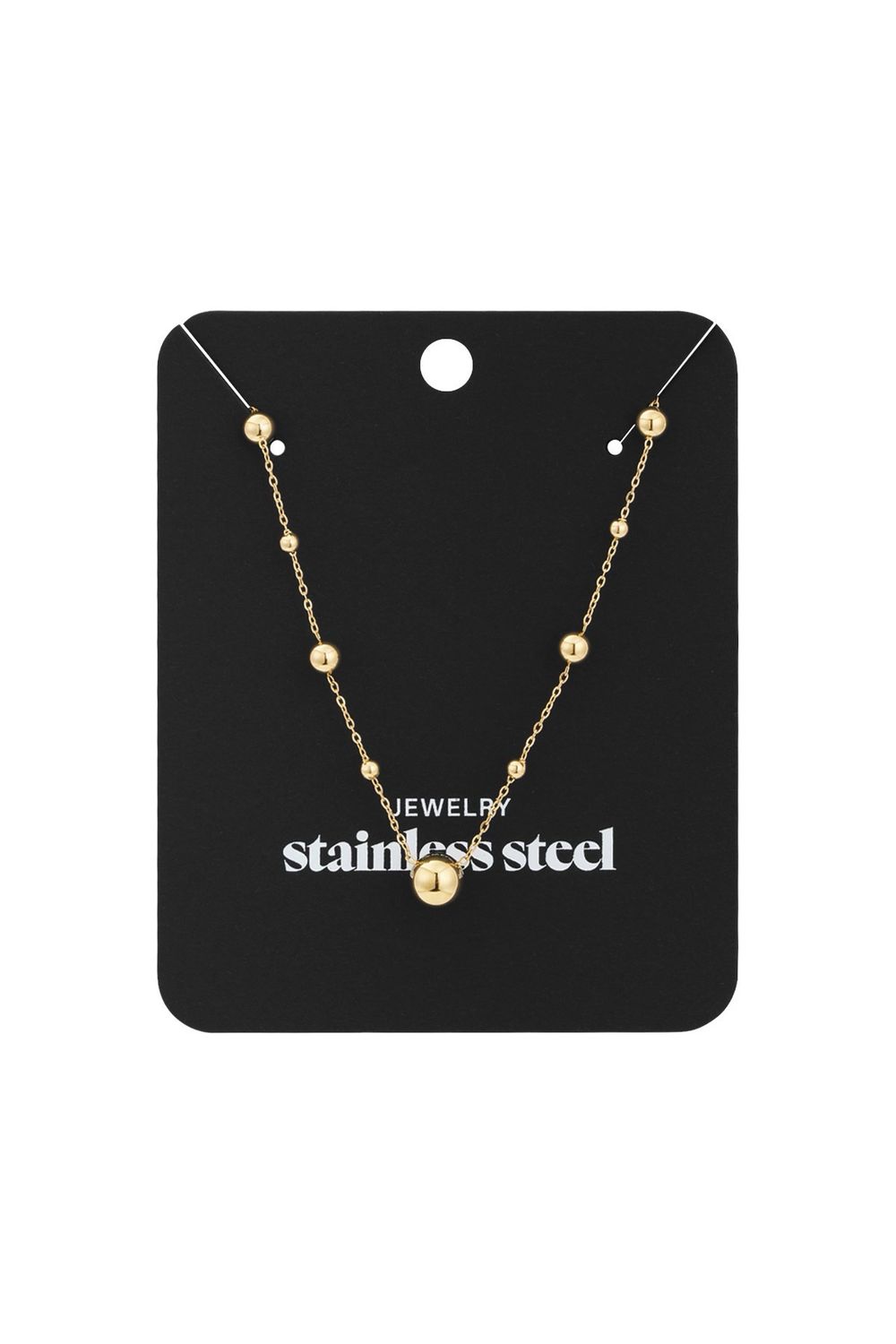 Bolletjes Ketting - fijne ketting met kleine bolletjes - minimalistische Ketting- bolletjesketting dames- subtiele ketting met bolletjes- sierlijke ketting met ronde kralen- fijne goudkleurig ketting